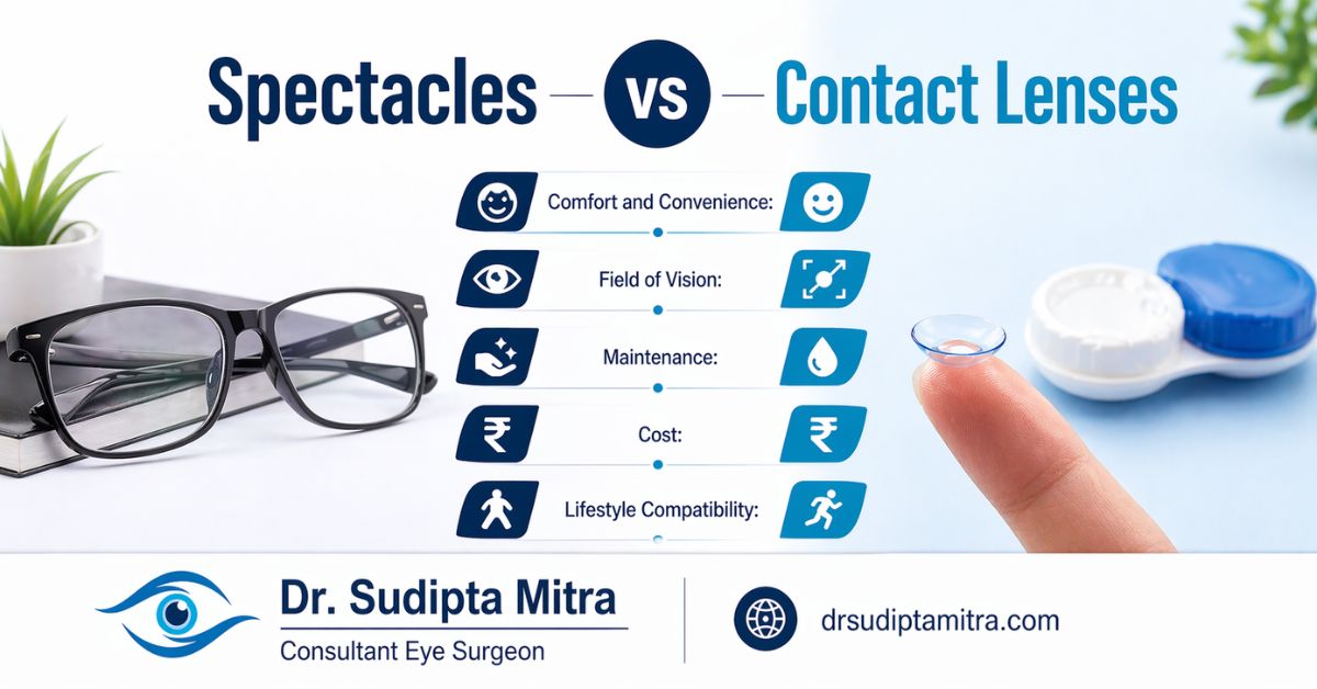 Spectacles vs Contact Lenses
