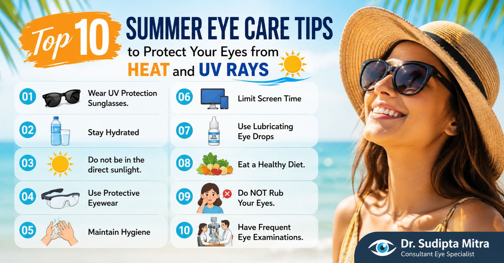 Top 10 Summer Eye Care Tips to Protect Your Eyes